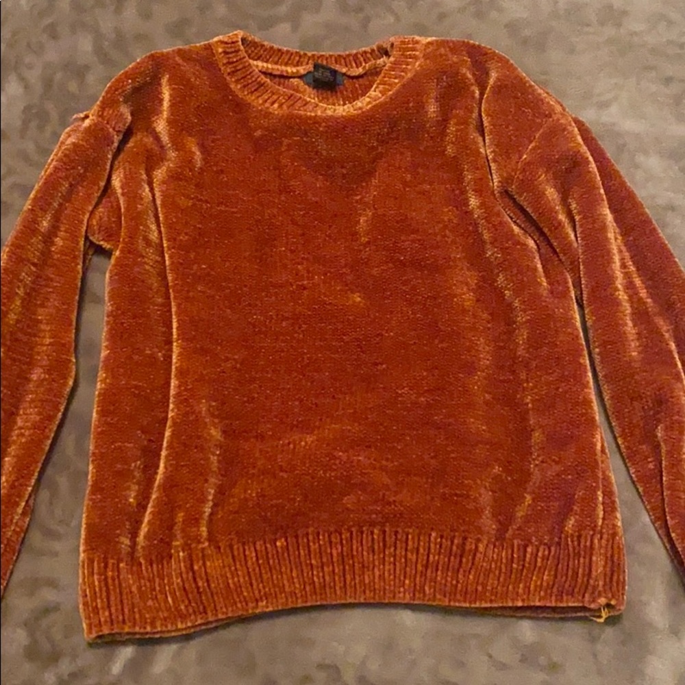 Burnt orange sweater